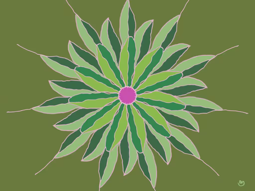Grünes Mandala