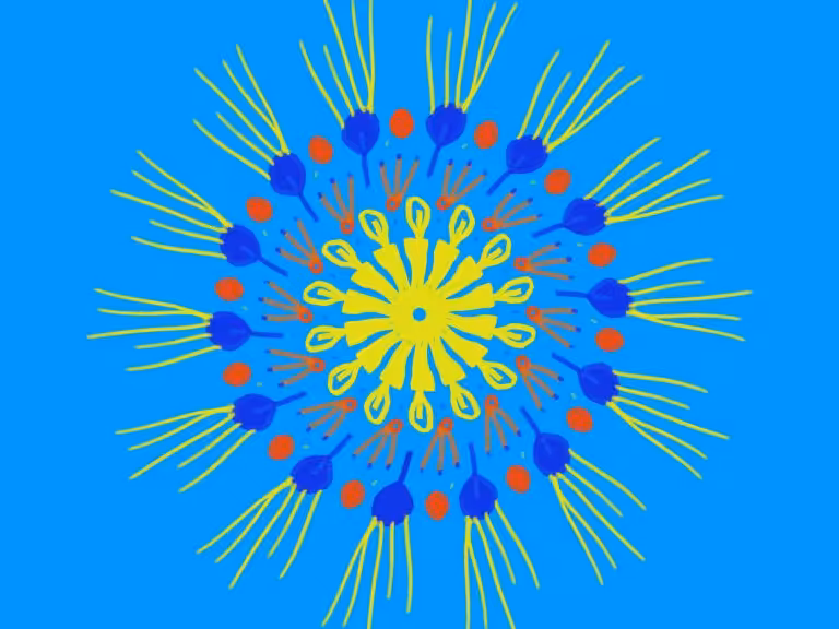 Kerzen Mandala