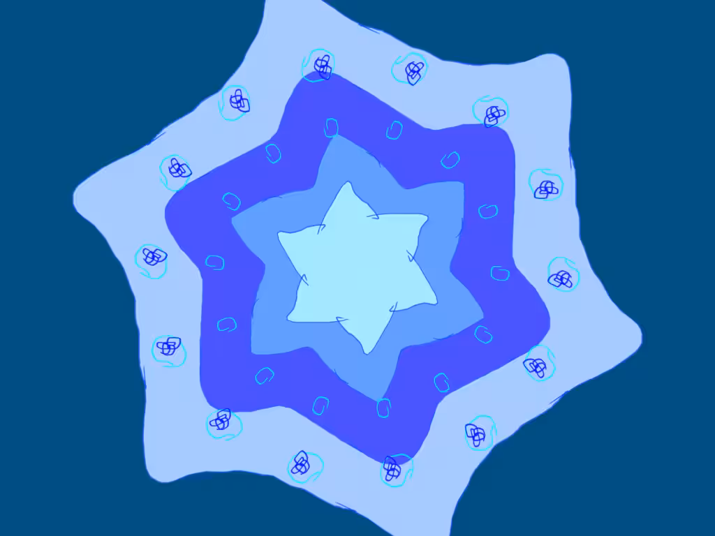 sternförmiges Mandala