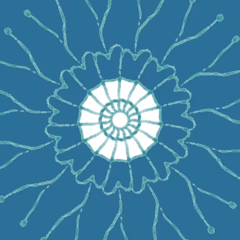Blaues Mandala