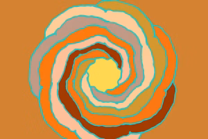 Braunes Mandala