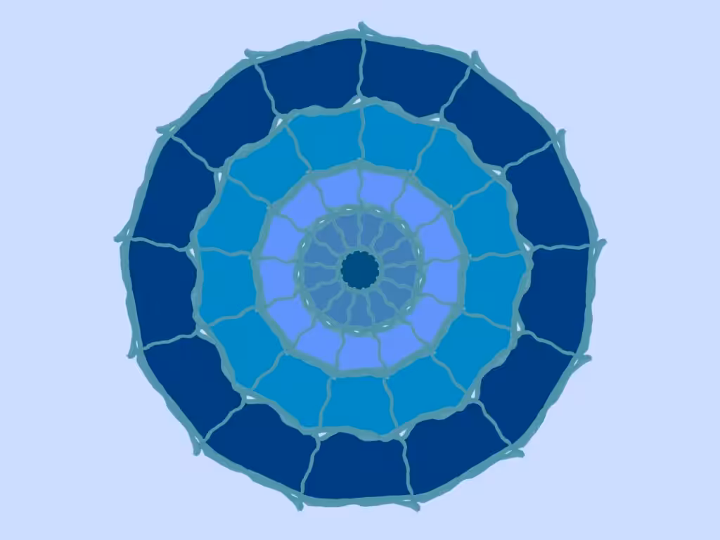 Mandala in Blau
