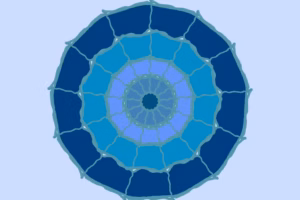 Mandala in Blau