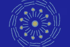 Lila Gelbes Mandala