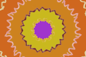 Braun-Goldenes gezacktes Mandala