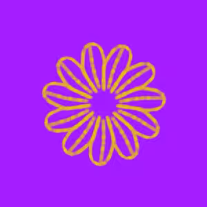 Mandalablüte in gelb