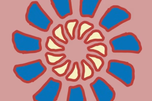 Mandala auf Rosa