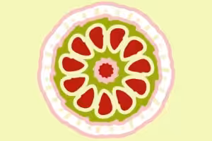 Rot Grünes Mandala