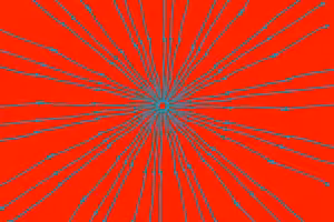 Strahlenförmiges Mandala