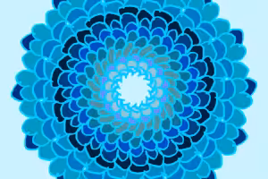 Blaues Mandala