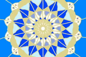 Blaues Mandala