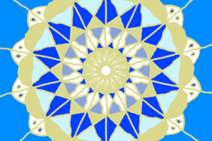 Blaues Mandala