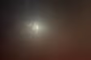 Zweite Aufnahme der Sonnenfinsternis mit besonderem Lichtspiel